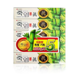 LG생활건강 죽염치약 오리지날진 160gX5개, 160g, 5개
