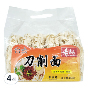 사우타오 도삭면, 400g, 4개