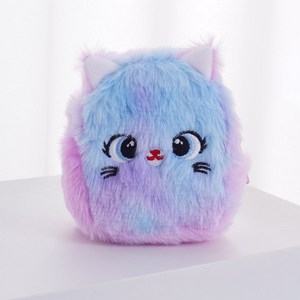 미니 백팩 가방 모양 키링 열쇠고리 백참 키홀더, 1개, 6)냥냥 무지개 미니 백팩-블루냥냥