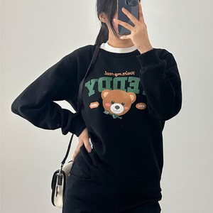 TR테디베어 브루클린 아이돌 기모 맨투맨