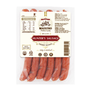 MAESTRO Hunte Sausage 마에스트로 헌터 소시지, 1개, 240g