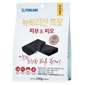 포켄스 강아지 뉴트리션 트릿 영양제, 피부/피모, 240g, 1개