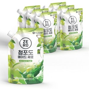 맥널티커피 청포도 에이드 제로, 6개, 1L