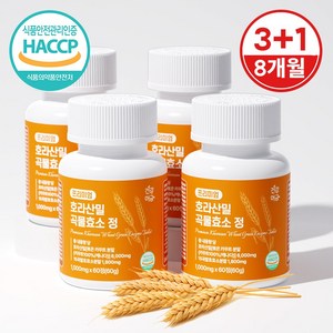 건강머금 호라산밀 카무트 곡물 발효 효소, 4개, 60정