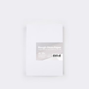 PaperPhant 하이퀄리티 용지 러프그로스지(Rough Gloss paper), 화이트 160g A5 125매