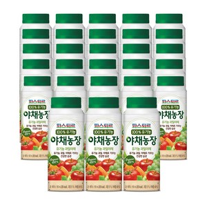 파스퇴르 유기농 야채농장 과일야채 190ml/28팩, 28개, 190ml