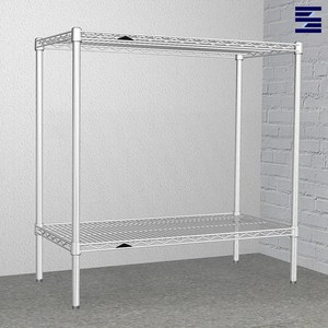 시그널블루 국산 25파이 MS760 460x760 산업용 메탈랙 수납 선반 250kg, 선택05 460x760 높이 900 2단