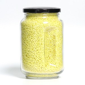 (24개) 손잡이 유자 유리병 1kg 수제청병 밀폐 양념병 과일청 잼병 유리 용기, 철 마개 82파이 (골드), 24개