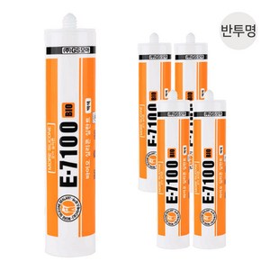 [다양다방] GS모아 E7100 친환경 바이오 실리콘 5개 세트 (곰팡이 방지/욕실용), 백색
