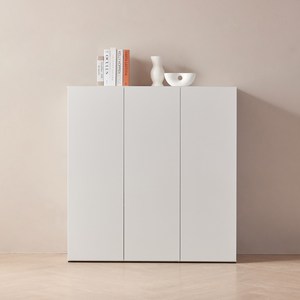 레브 1200 3단 더높은수납장 E0등급 다용도 거실 수납장, 화이트 (DRED16W0C)