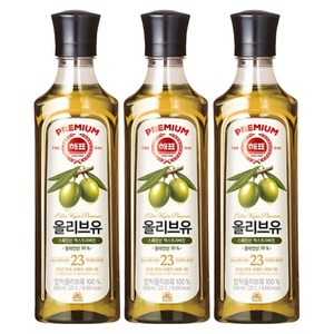 해표 올리브유, 500ml, 3개
