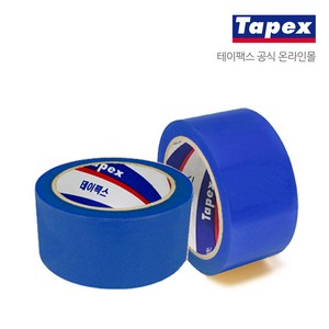 테이팩스 OPP파랑테이프 50mm x 50M 50롤 1BOX, 50개