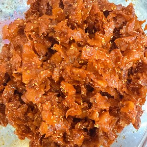 해성중국식품 연변반찬 인조고기무침 콩껍데기 200g, 1개