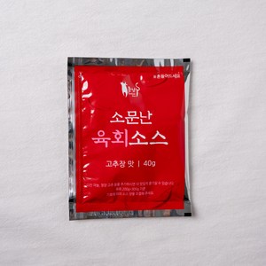 올패드 소문난 육회소스 고추장맛 (40g) 고추장육회, 10개, 40g