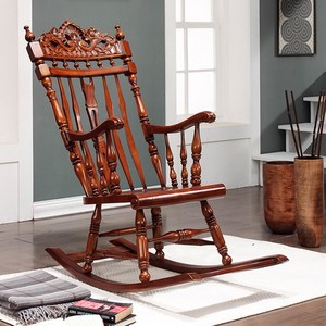 퍼니트랜드 엔틱가구 러블리 원목 흔들의자, 단품