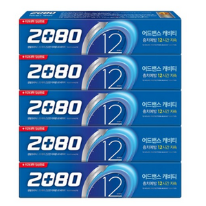 2080 어드밴스 캐비티 치약, 160g, 10개