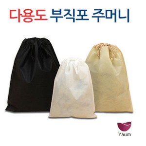 온판 부직포 주머니 20 X 28, 화이트