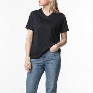 여성 여름 쿨링 냉감 PK 브이넥 반팔 티셔츠 2S-XL