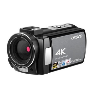 6mm캠코더 소형 카메라 방송용 HD 캠코더 비디오 4k 전문가용 블로거 ordro ae8 ir 야간 투시경 wifi filmadora 풀 디지털 youtuber 167, 기준