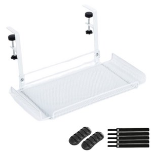 홈피크 무타공 책상 멀티탭 거치대, 1개, 화이트