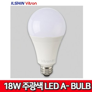 비츠온 LED A-BULB 18W 주광색 6500K 18와트 E26 BASE 벌브 전구 조명 전등 전기 램프 비츠온MRO 일신, 1개