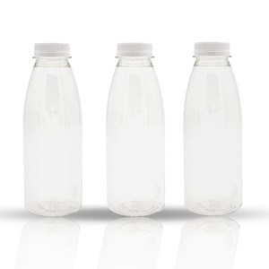 서울패키지 투명 음료 페트병 화이트 캡, 450ml, 45개