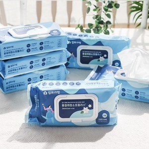 쉼표리빙 물걸레청소포 플러스 대형 캡형 30매 5개, 30매X3팩