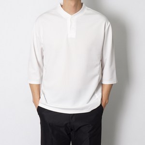 오씨엘 남자 티셔츠 반팔티 빅사이즈 기획 헨리넥 7부