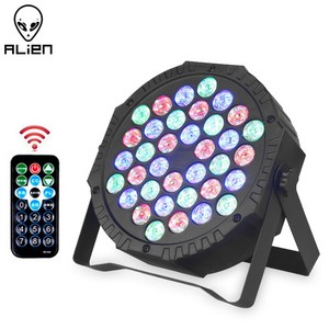 촬영조명 램프 DMX512 LED 액티브 디스코 쇼 스테이지 36개의 휴일 RGB DJ, 6)36LED with Remote - 미국 플러그, 1개