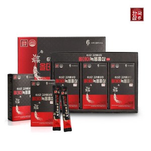 한국삼 6년근 고려홍삼정 올데이 녹용 홍삼스틱 30포 / 홍삼 선물세트, 1개, 300g