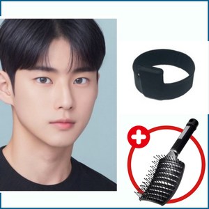 [편리연구소X블체] 가르마 헤어밴드 남자 옆머리 누르기 앞머리 헤어세팅 고데기 보조 뿌리볼륨 구르프 구루프 셀프파마 다운펌 다운핏 남자가르마집게