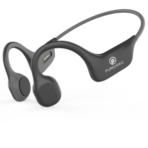 실제 골전도 헤드폰 Wireless Bluetooth 5.3 이어폰 HD 통화 스포츠 헤드셋, BLACK, DG08