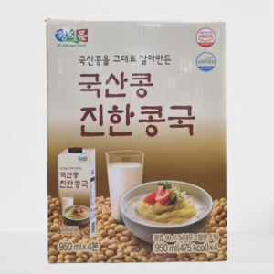 무료배송!! 코스트코 정식품 국산콩 진한 콩국 950ml x 4개 x 2박스 콩국수, 8개