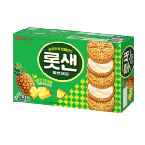 롯데웰푸드 롯데제과 롯샌 파인애플 과자, 315g, 1개