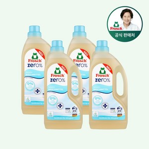 [프로쉬] 친환경 세탁세제 제로 1500ml, 1.5L, 4개