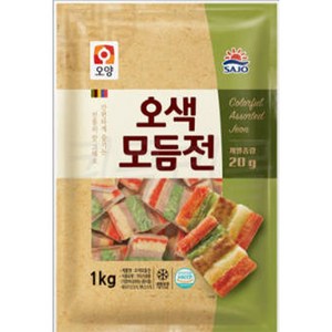 사조오양 오색모듬전 1kg, 1개