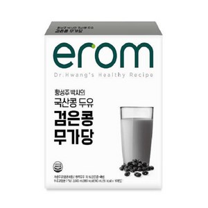 이롬 황성주 검은콩 무가당 두유, 190ml, 16개