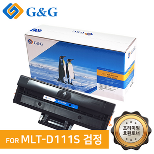 지앤지 프린트 토너 MLT-D111S, 검정, 1개