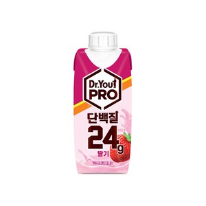 오리온 닥터유 프로 단백질 드링크 딸기, 12개, 250ml