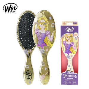 웻브러쉬 아트박스/웻브러쉬 디즈니 공주 라푼젤 C타입 머리 빗 일반 헤어브러쉬, C타입 라푼젤, 1개