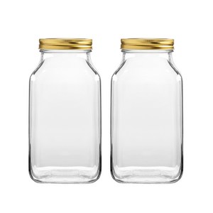 경성 과일청 담금주병 2조 골드캡, 2.2L, 2개