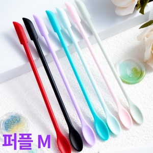 모모킹 파충류 크레스티드게코 피딩용 실리콘 스푼 M, 1개, 퍼플