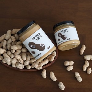 그린과수원 땅콩만 100% 무첨가 무가당 피넛버터, 360g, 1개