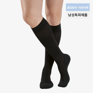 남성용 시그바리스 [제임스] 의료용 압박 양말 효도 선물, 검정색, 1개