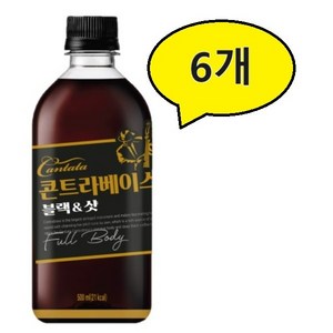 칸타타 콘트라베이스 블랙 & 샷, 500ml, 6개