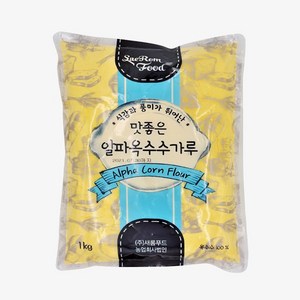 새롬푸드 알파 옥수수 가루 옥분 빵 스콘, 1kg, 1개