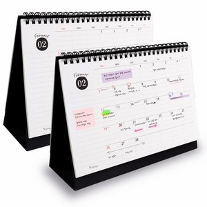 아이씨엘디자인 Desk Scheduler 2023, black, 2개