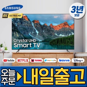 삼성전자 85인치 슬림베젤 크리스탈 UHD 4K 스마트 LED TV 유튜브 넷플릭스 디즈니 미러링 85CU8000, 2.서울경기 스탠드설치