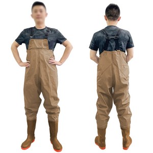 MK 모칸도 해루질 낚시 남성 가슴장화 전신 장화 해루질 여성, 255, 베이지