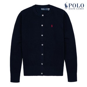 [POLO RALPH LAUREN] 폴로 랄프로렌 여성 코튼 블렌드 가디건 네이비